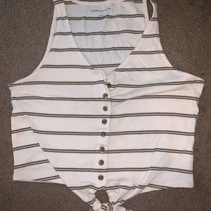 American Eagle Button Up tank top